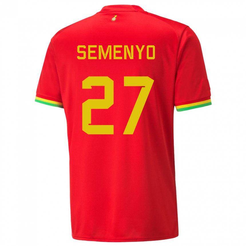 Kinder Ghanaische Antoine Semenyo #27 Rot Auswärtstrikot Trikot 22-24 T-shirt Belgien