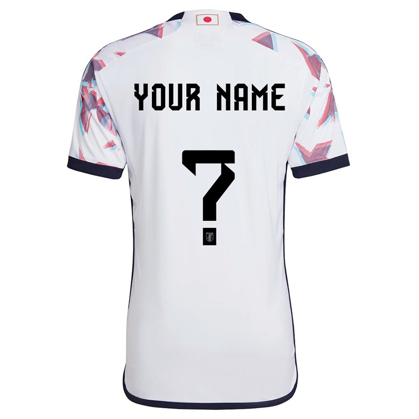 Enfant Maillot Japon Votre Nom #0 Blanc Tenues Extérieur 22-24 T-shirt Belgique