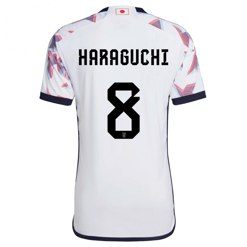 Kinder Japanische Genki Haraguchi #8 Weiß Auswärtstrikot Trikot 22-24 T-shirt Belgien