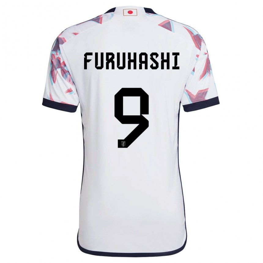 Enfant Maillot Japon Kyogo Furuhashi #9 Blanc Tenues Extérieur 22-24 T-shirt Belgique
