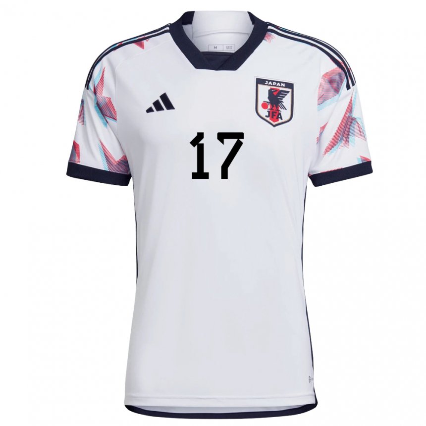 Kinder Japanische Ao Tanaka #17 Weiß Auswärtstrikot Trikot 22-24 T-shirt Belgien