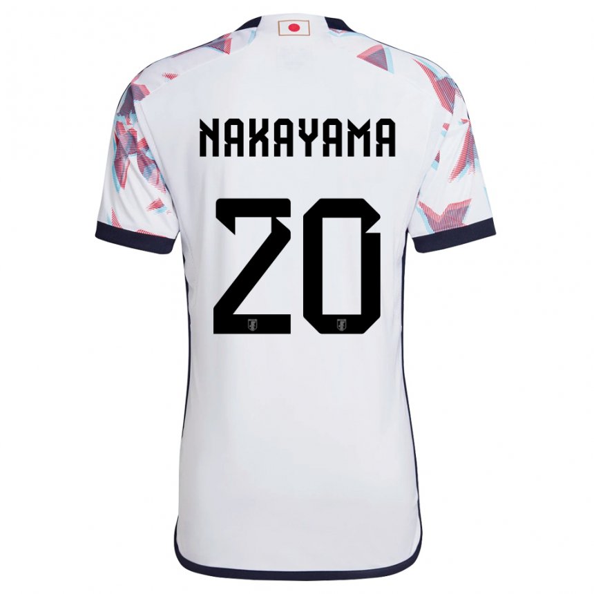 Enfant Maillot Japon Yuta Nakayama #20 Blanc Tenues Extérieur 22-24 T-shirt Belgique