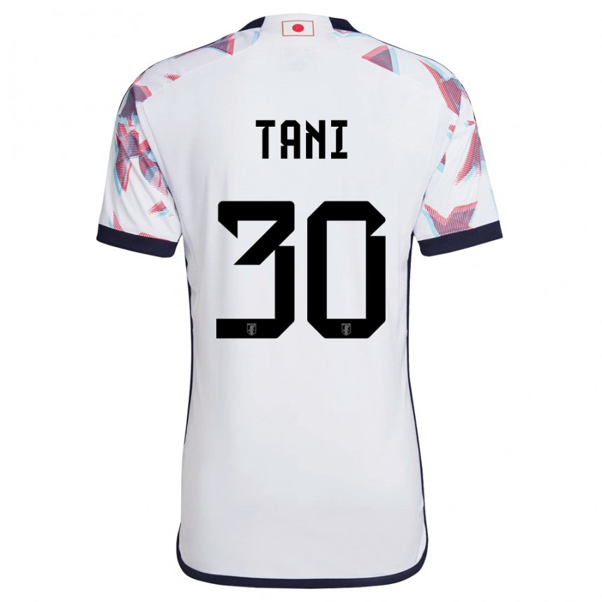 Kinder Japanische Kosei Tani #30 Weiß Auswärtstrikot Trikot 22-24 T-shirt Belgien