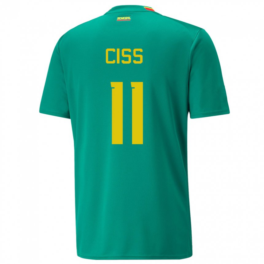 Kinder Senegalesische Pathe Ciss #11 Grün Auswärtstrikot Trikot 22-24 T-shirt Belgien