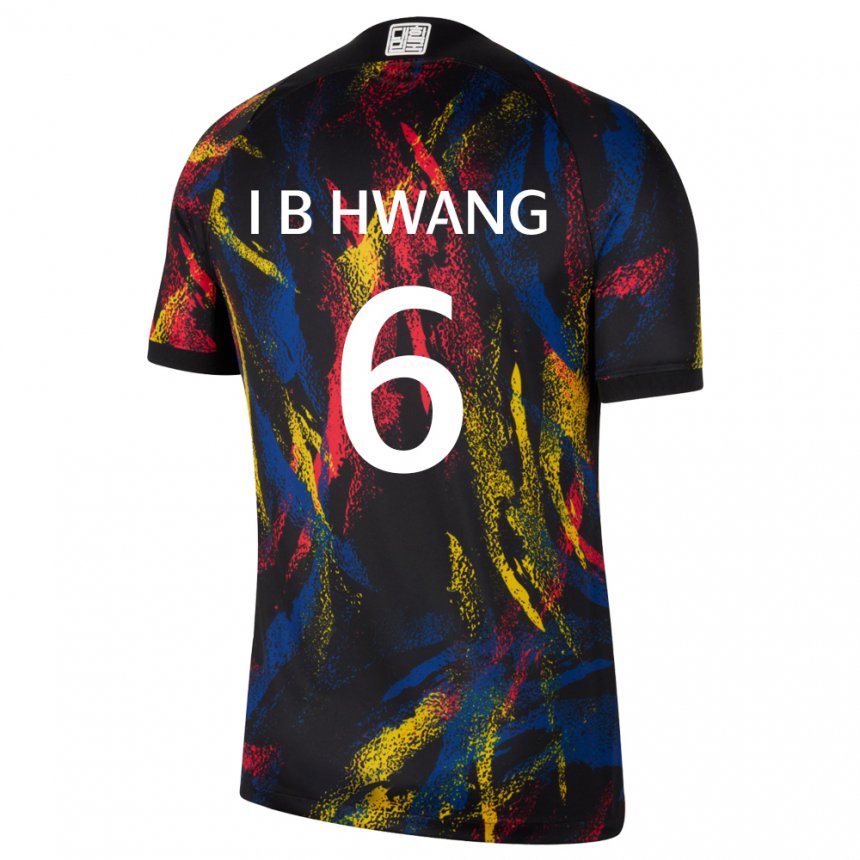 Kinder Südkoreanische In-beom Hwang #6 Mehrfarbig Auswärtstrikot Trikot 22-24 T-shirt Belgien