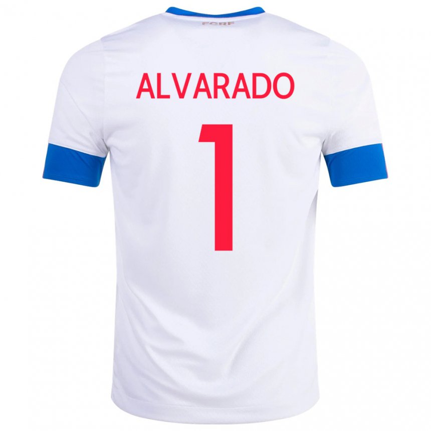 Kinder Costa-ricanische Esteban Alvarado #1 Weiß Auswärtstrikot Trikot 22-24 T-shirt Belgien
