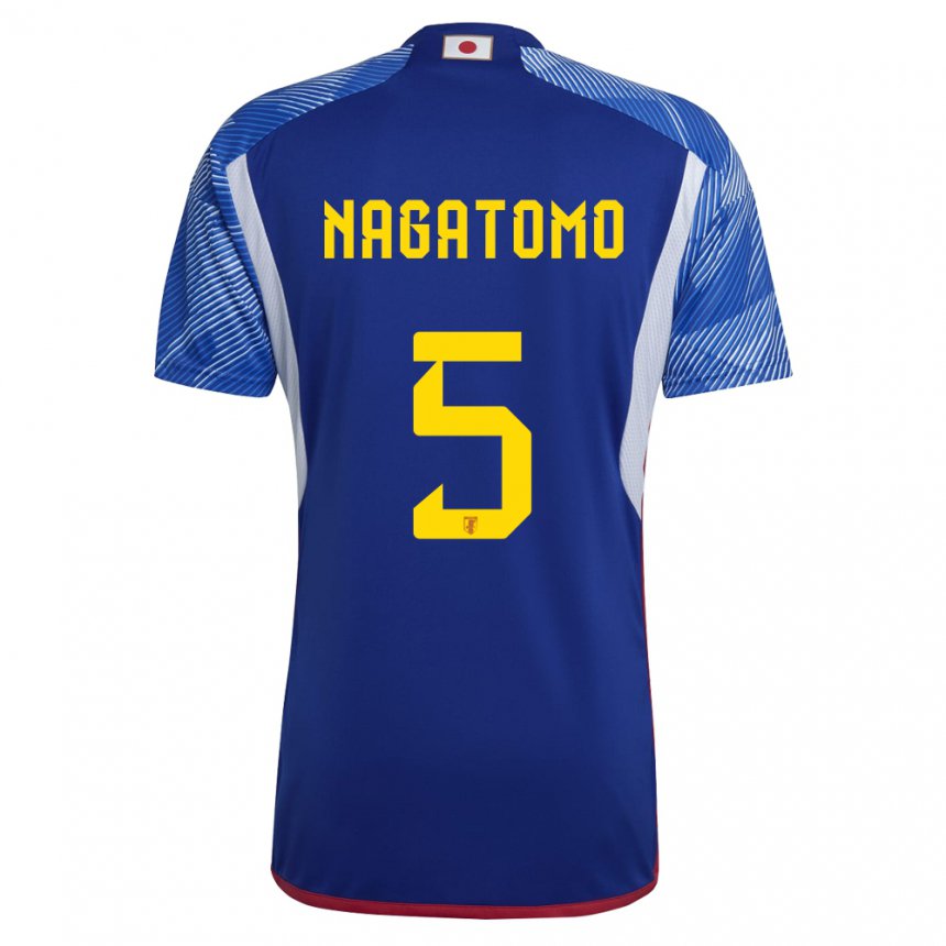Herren Japanische Yuto Nagatomo #5 Königsblau Heimtrikot Trikot 22-24 T-shirt Belgien
