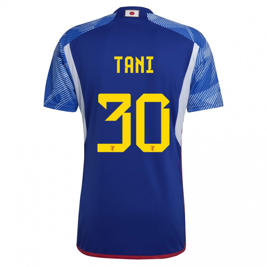 Herren Japanische Kosei Tani #30 Königsblau Heimtrikot Trikot 22-24 T-shirt Belgien