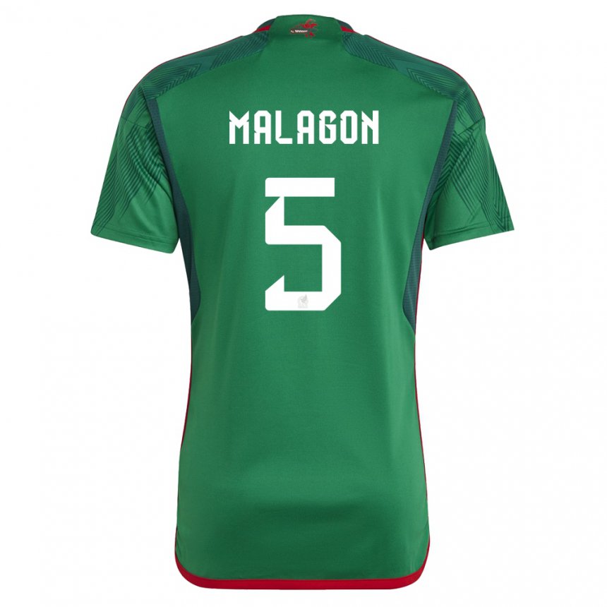 Herren Mexikanische Luis Malagon #5 Grün Heimtrikot Trikot 22-24 T-shirt Belgien