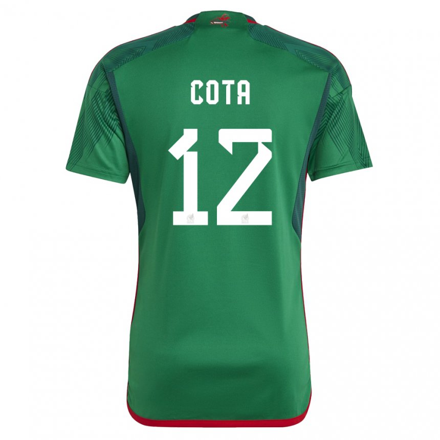 Herren Mexikanische Rodolfo Cota #12 Grün Heimtrikot Trikot 22-24 T-shirt Belgien