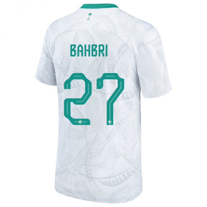 Herren Saudi-arabische Hatan Bahbri #27 Weiß Heimtrikot Trikot 22-24 T-shirt Belgien