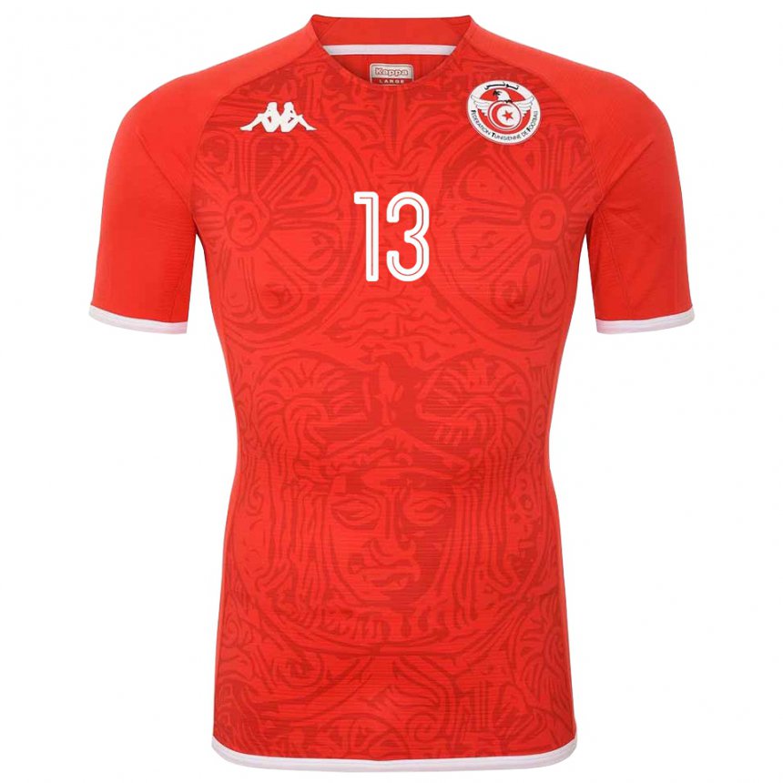 Herren Tunesische Ferjani Sassi #13 Rot Heimtrikot Trikot 22-24 T-shirt Belgien