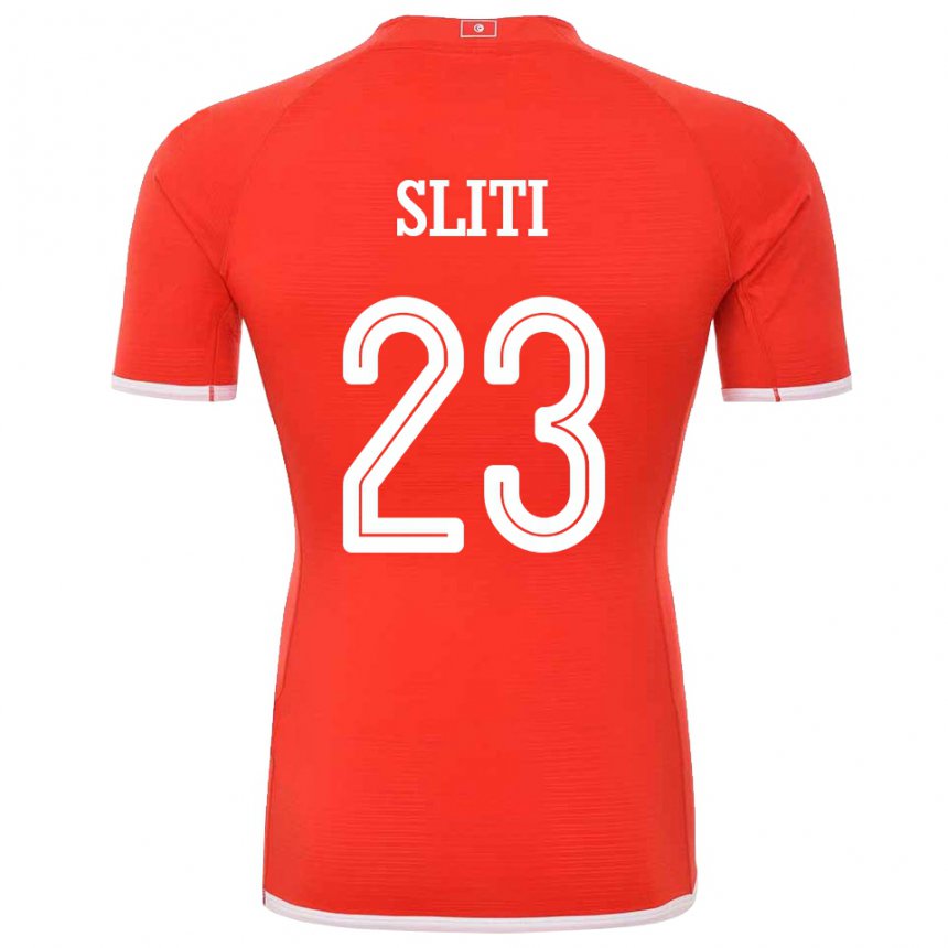 Herren Tunesische Naim Sliti #23 Rot Heimtrikot Trikot 22-24 T-shirt Belgien