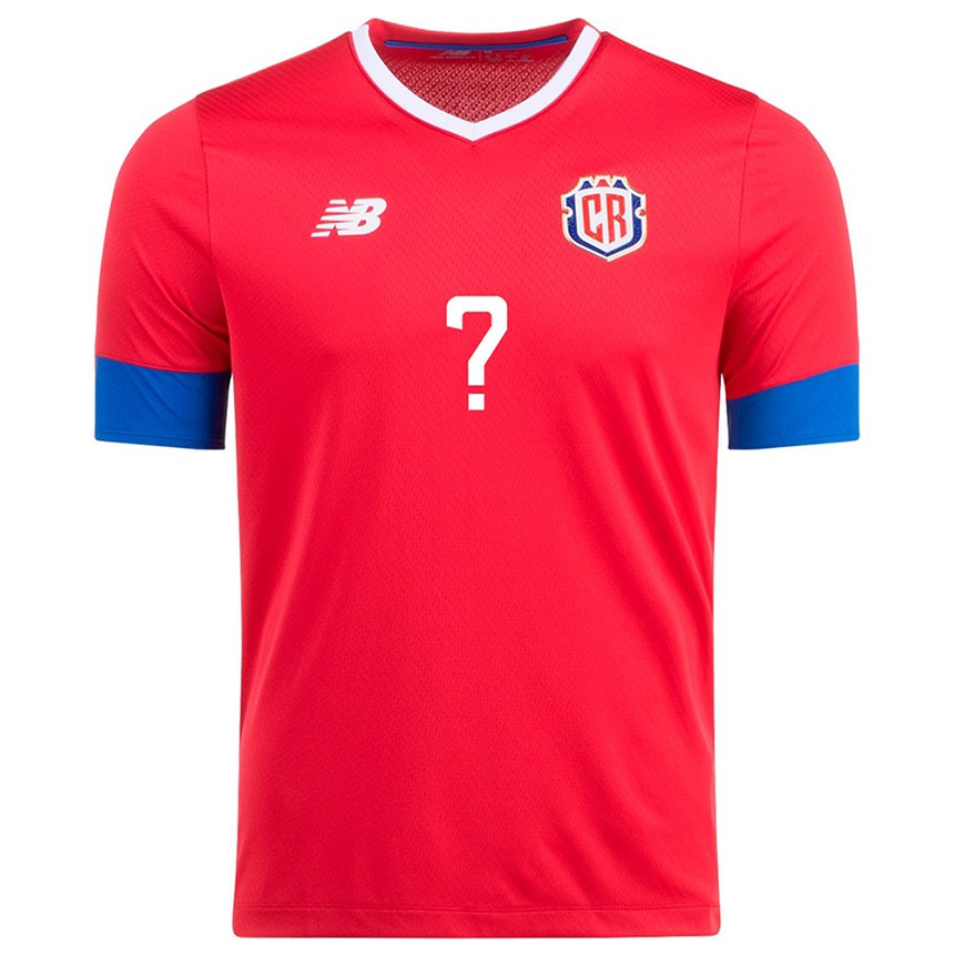 Herren Costa-ricanische Ihren Namen #0 Rot Heimtrikot Trikot 22-24 T-shirt Belgien