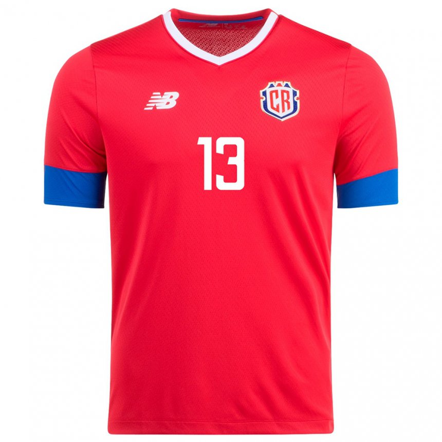 Herren Costa-ricanische Gerson Torres #13 Rot Heimtrikot Trikot 22-24 T-shirt Belgien