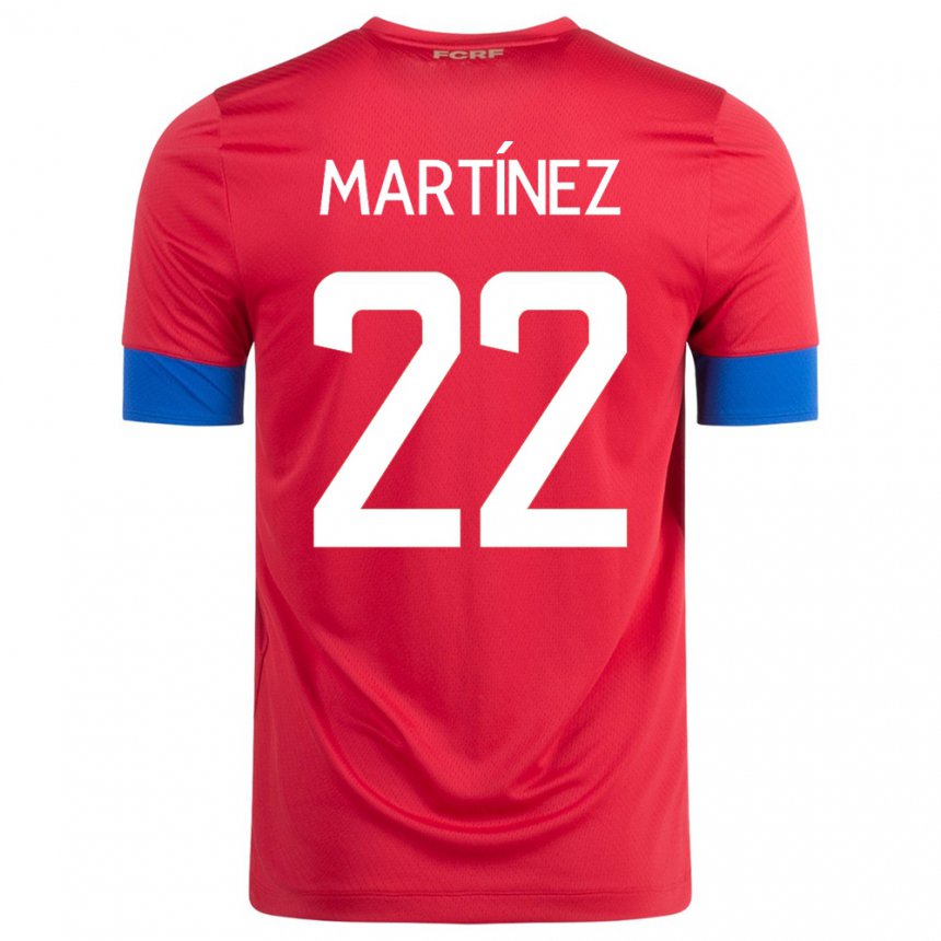Herren Costa-ricanische Carlos Martinez #22 Rot Heimtrikot Trikot 22-24 T-shirt Belgien