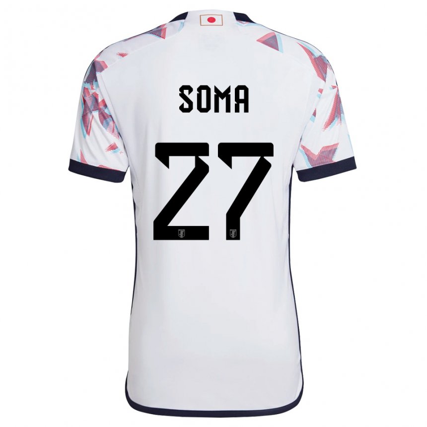 Herren Japanische Yuki Soma #27 Weiß Auswärtstrikot Trikot 22-24 T-shirt Belgien