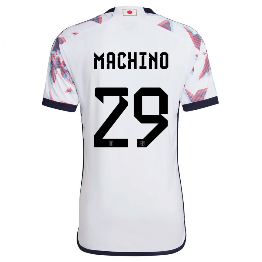 Herren Japanische Shuto Machino #29 Weiß Auswärtstrikot Trikot 22-24 T-shirt Belgien