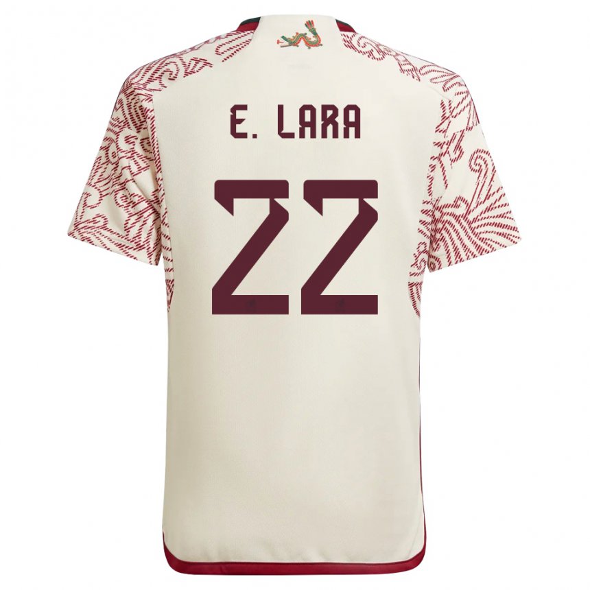 Herren Mexikanische Emilio Lara #22 Wunder Weiß Rot Auswärtstrikot Trikot 22-24 T-shirt Belgien