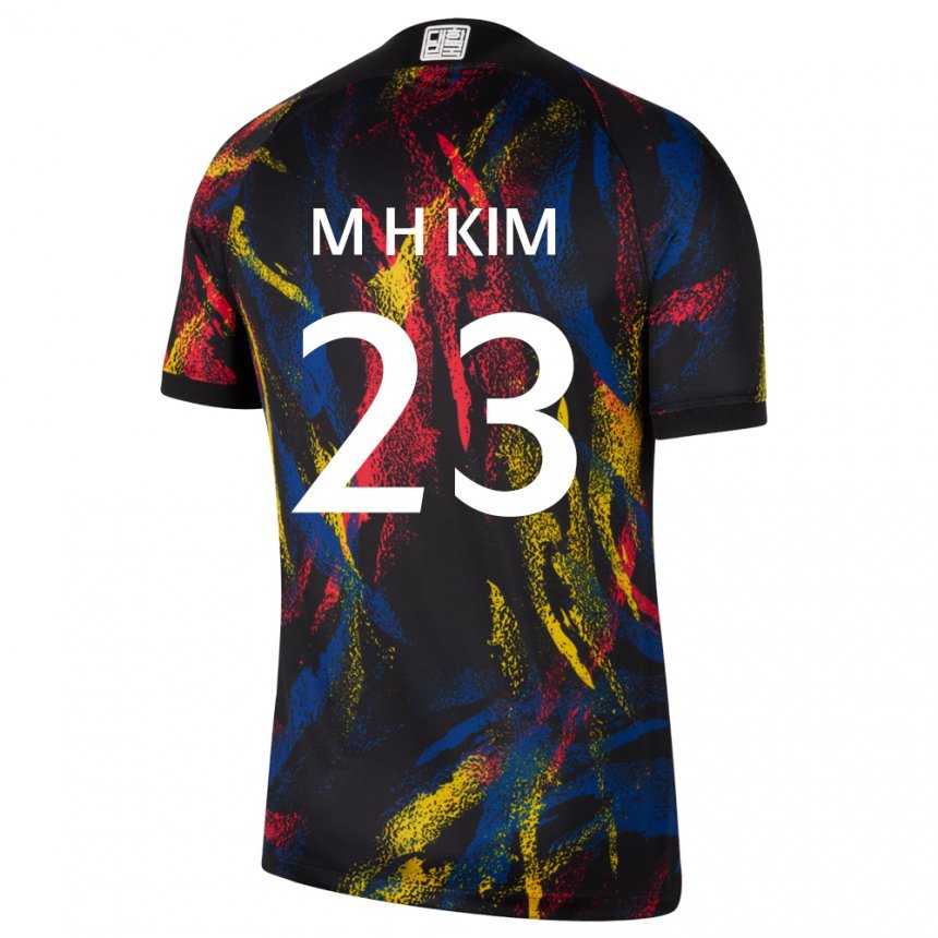 Herren Südkoreanische Moon-hwan Kim #23 Mehrfarbig Auswärtstrikot Trikot 22-24 T-shirt Belgien