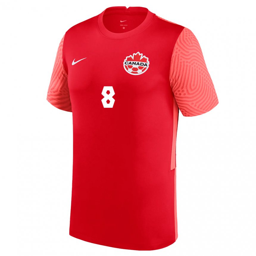 Damen Kanadische Ismael Kone #8 Rot Heimtrikot Trikot 22-24 T-shirt Belgien