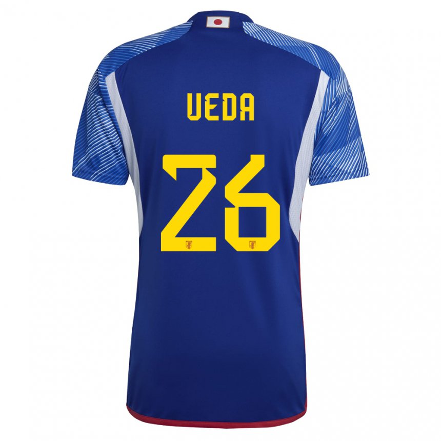 Damen Japanische Ayase Ueda #26 Königsblau Heimtrikot Trikot 22-24 T-shirt Belgien