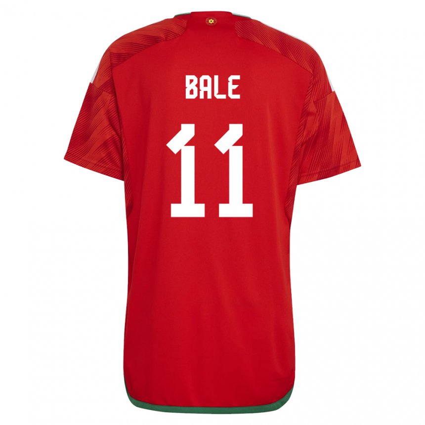 Femme Maillot Pays De Galles Gareth Bale #11 Rouge Tenues Domicile 22-24 T-shirt Belgique