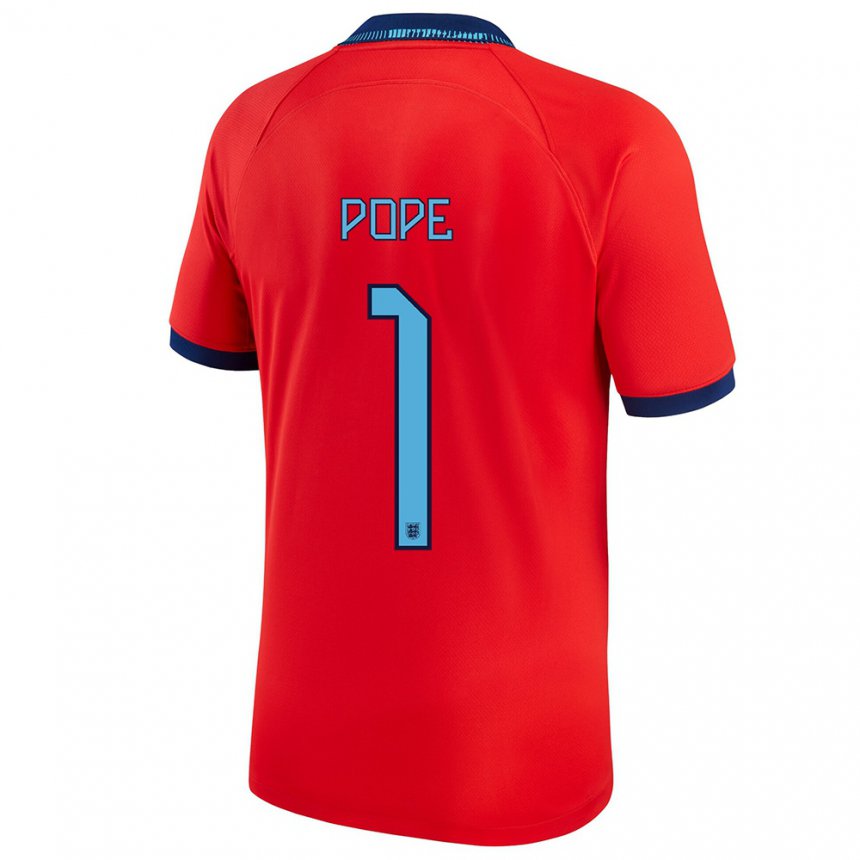 Damen Englische Nick Pope #1 Rot Auswärtstrikot Trikot 22-24 T-shirt Belgien