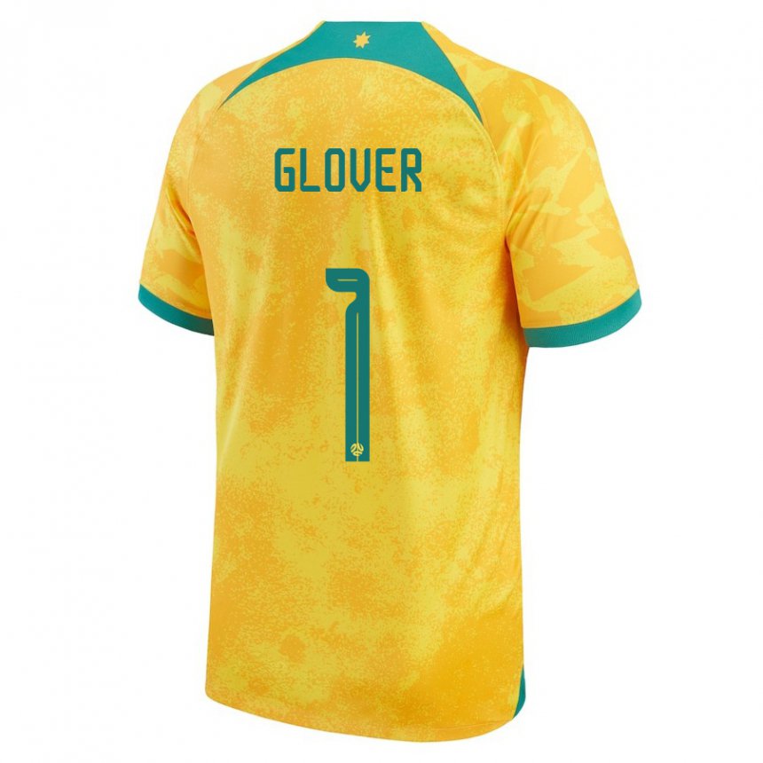 Kinder Australische Thomas Glover #1 Gold Heimtrikot Trikot 22-24 T-shirt Belgien