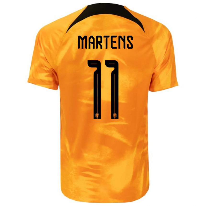 Enfant Maillot Pays-bas Lieke Martens #11 Orange Laser Tenues Domicile 22-24 T-shirt Belgique