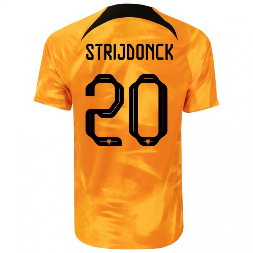 Kinder Niederländische Bayren Strijdonck #20 Laser-orange Heimtrikot Trikot 22-24 T-shirt Belgien
