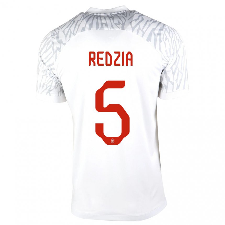 Kinder Polnische Anna Redzia #5 Weiß Heimtrikot Trikot 22-24 T-shirt Belgien