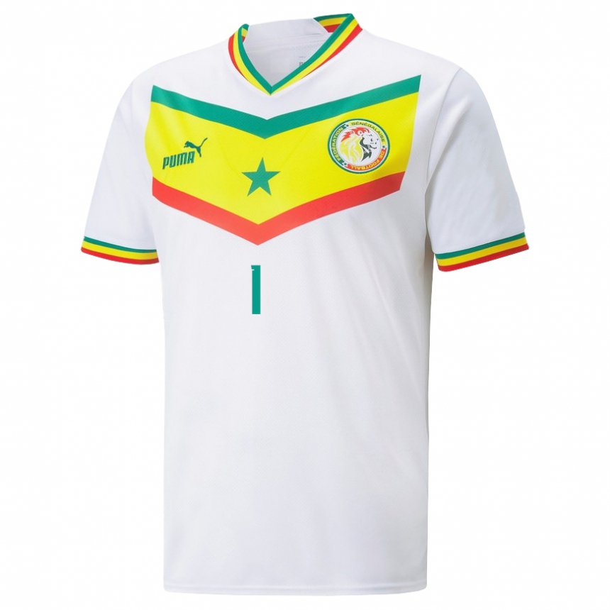 Kinder Senegalesische Thiaba Gueye Sene #1 Weiß Heimtrikot Trikot 22-24 T-shirt Belgien
