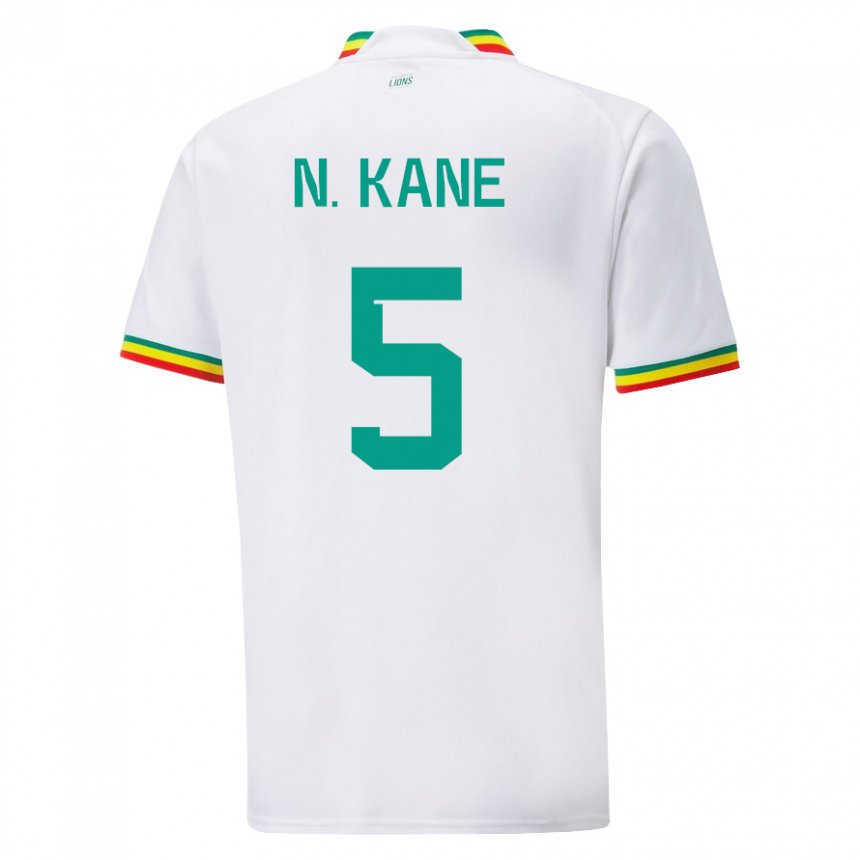 Kinderen Senegalees Ndeye Ndiaye Kane #5 Wit Thuisshirt Thuistenue 22-24 T-shirt België