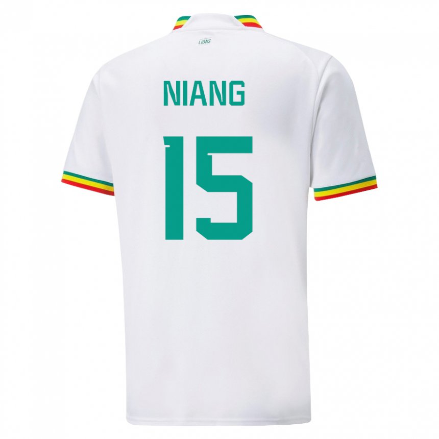 Kinder Senegalesische Jeanne Niang #15 Weiß Heimtrikot Trikot 22-24 T-shirt Belgien