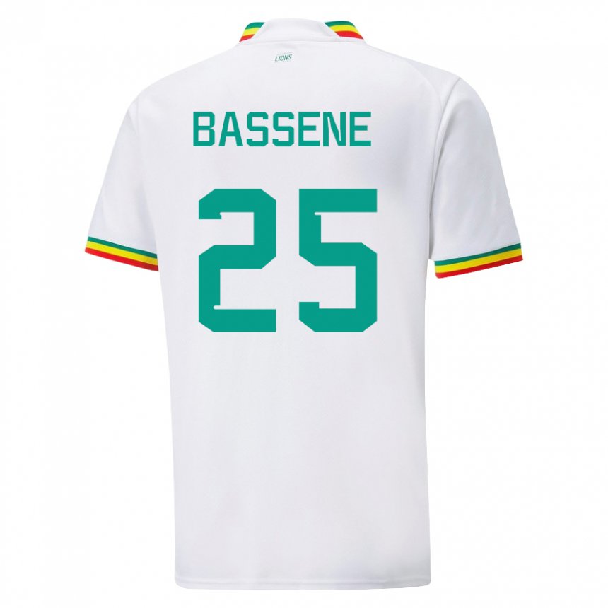 Kinderen Senegalees Pascaline Bassene #25 Wit Thuisshirt Thuistenue 22-24 T-shirt België