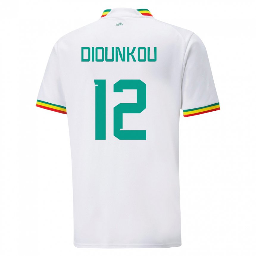 Kinderen Senegalees Alpha Diounkou #12 Wit Thuisshirt Thuistenue 22-24 T-shirt België