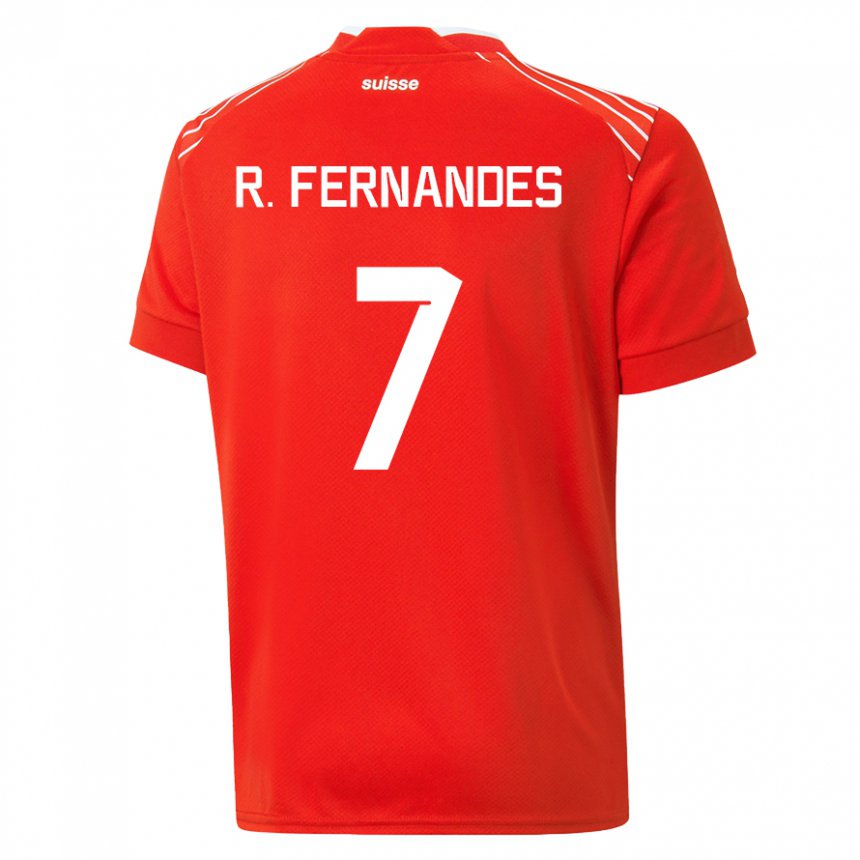 Kinder Schweizer Ronaldo Dantas Fernandes #7 Rot Heimtrikot Trikot 22-24 T-shirt Belgien