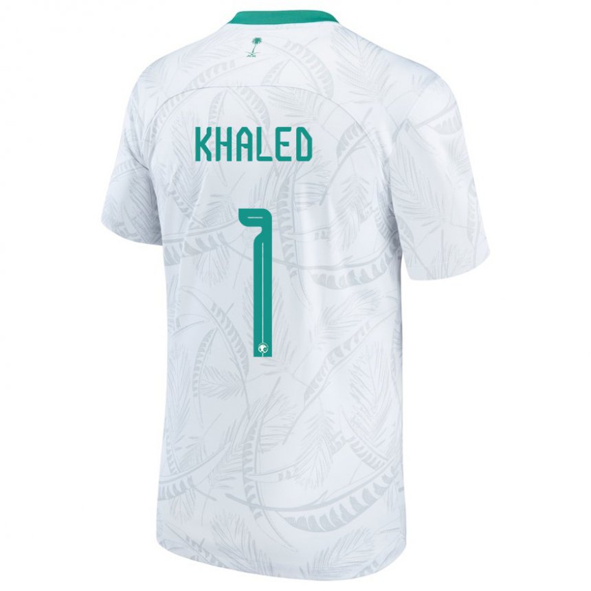 Kinderen Saoedi-arabisch Sarah Khaled #1 Wit Thuisshirt Thuistenue 22-24 T-shirt België