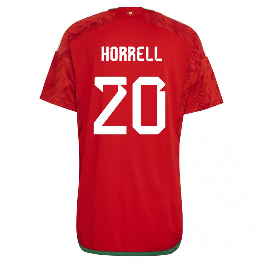 Kinderen Welsh Grace Horrell #20 Rood Thuisshirt Thuistenue 22-24 T-shirt België