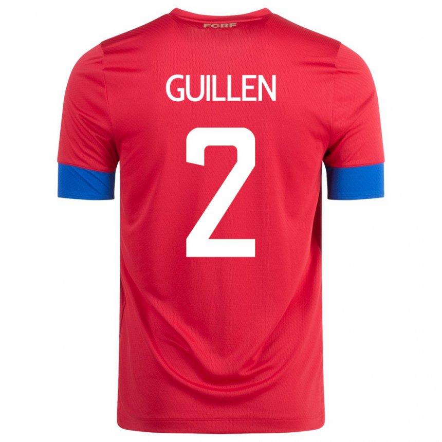 Kinder Costa-ricanische Gabriela Guillen #2 Rot Heimtrikot Trikot 22-24 T-shirt Belgien