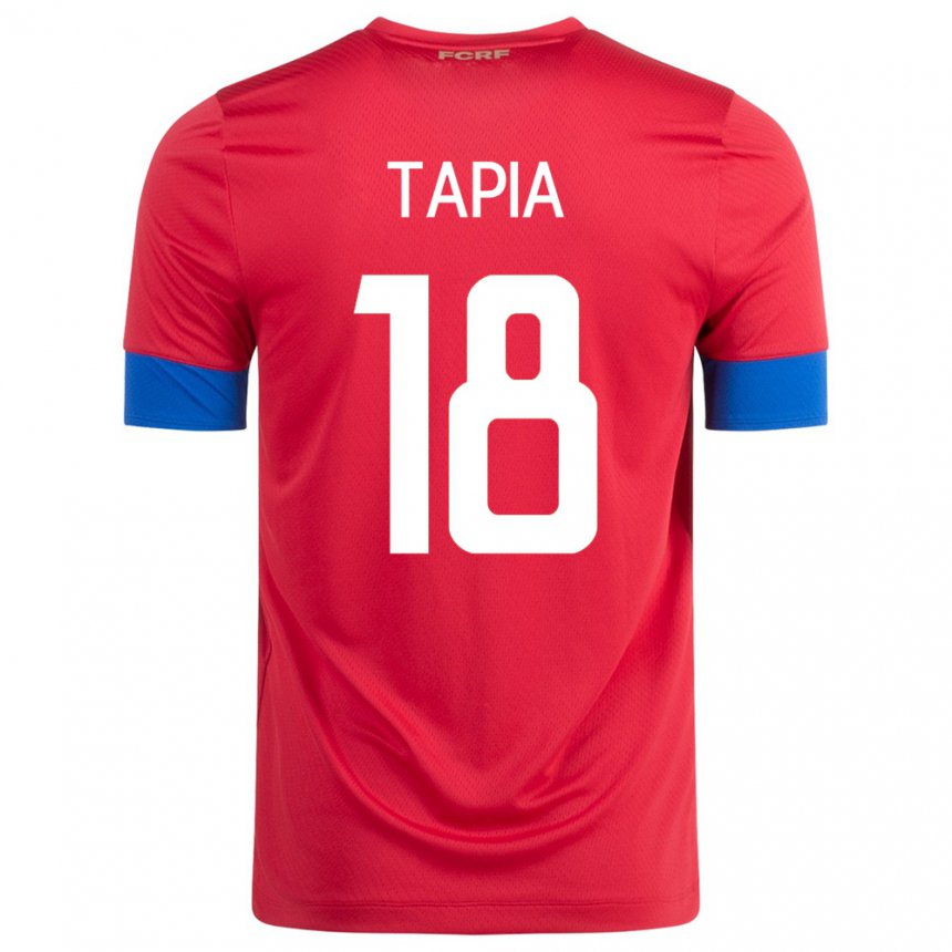 Kinder Costa-ricanische Priscilla Tapia #18 Rot Heimtrikot Trikot 22-24 T-shirt Belgien