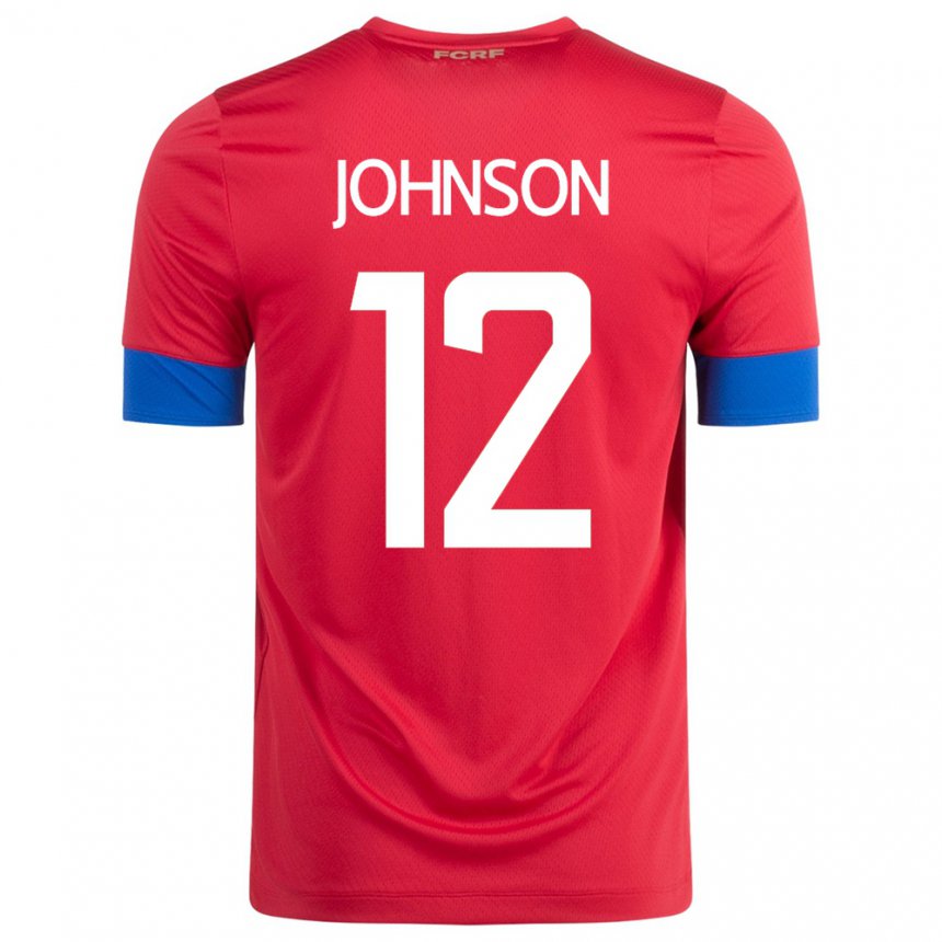 Kinder Costa-ricanische Shawn Johnson #12 Rot Heimtrikot Trikot 22-24 T-shirt Belgien