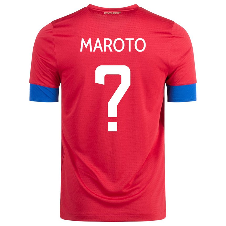 Kinder Costa-ricanische Victor Maroto #0 Rot Heimtrikot Trikot 22-24 T-shirt Belgien