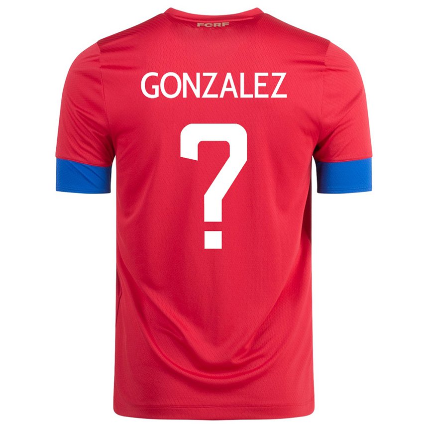 Kinder Costa-ricanische Ariel Gonzalez #0 Rot Heimtrikot Trikot 22-24 T-shirt Belgien