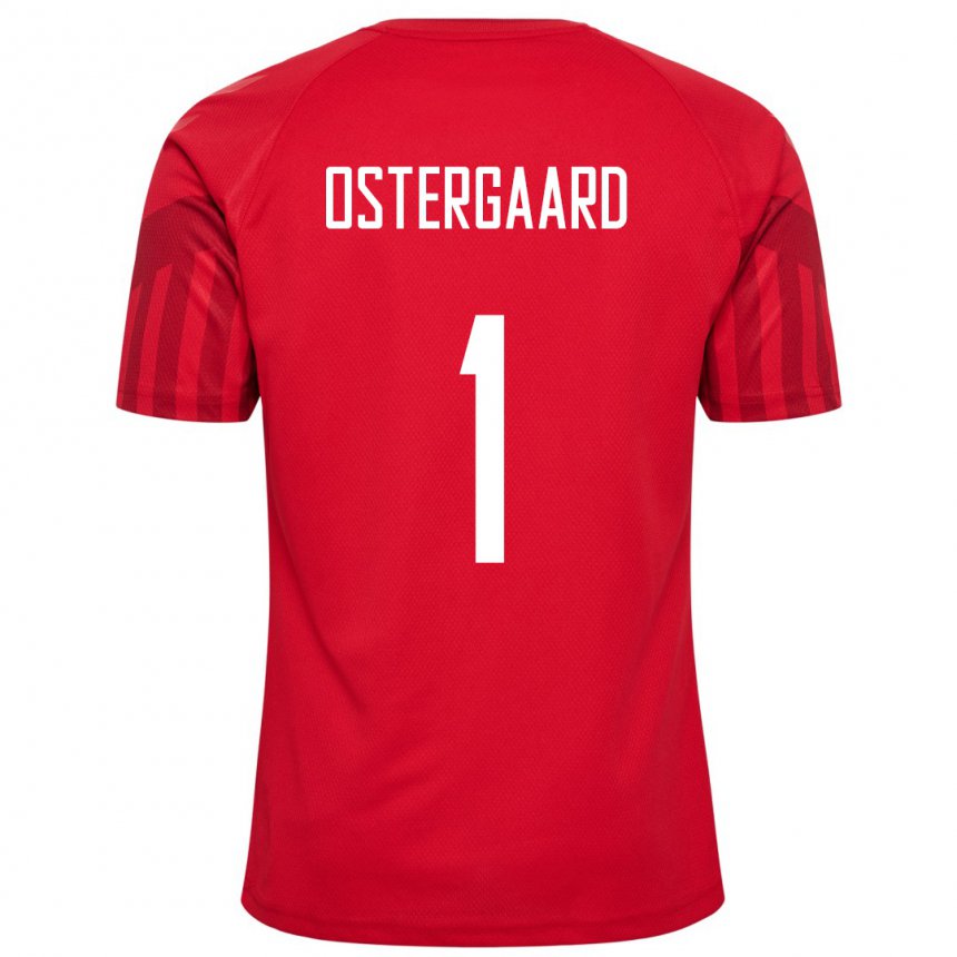 Kinder Dänische Maja Bay Ostergaard #1 Rot Heimtrikot Trikot 22-24 T-shirt Belgien