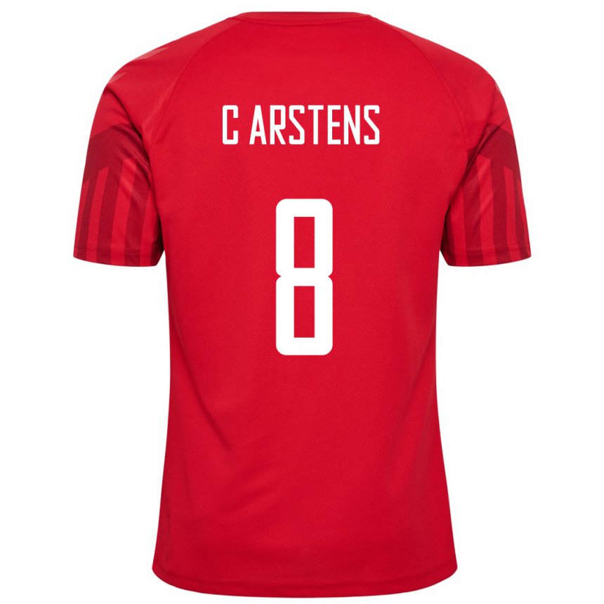Kinder Dänische Signe Carstens #8 Rot Heimtrikot Trikot 22-24 T-shirt Belgien