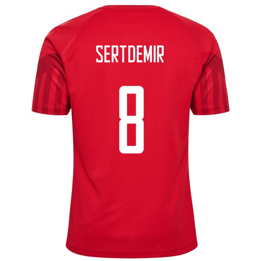 Enfant Maillot Danemark Zidan Sertdemir #8 Rouge Tenues Domicile 22-24 T-shirt Belgique