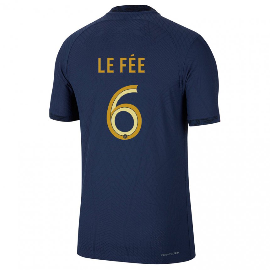 Kinder Französische Enzo Le Fee #6 Marineblau Heimtrikot Trikot 22-24 T-shirt Belgien