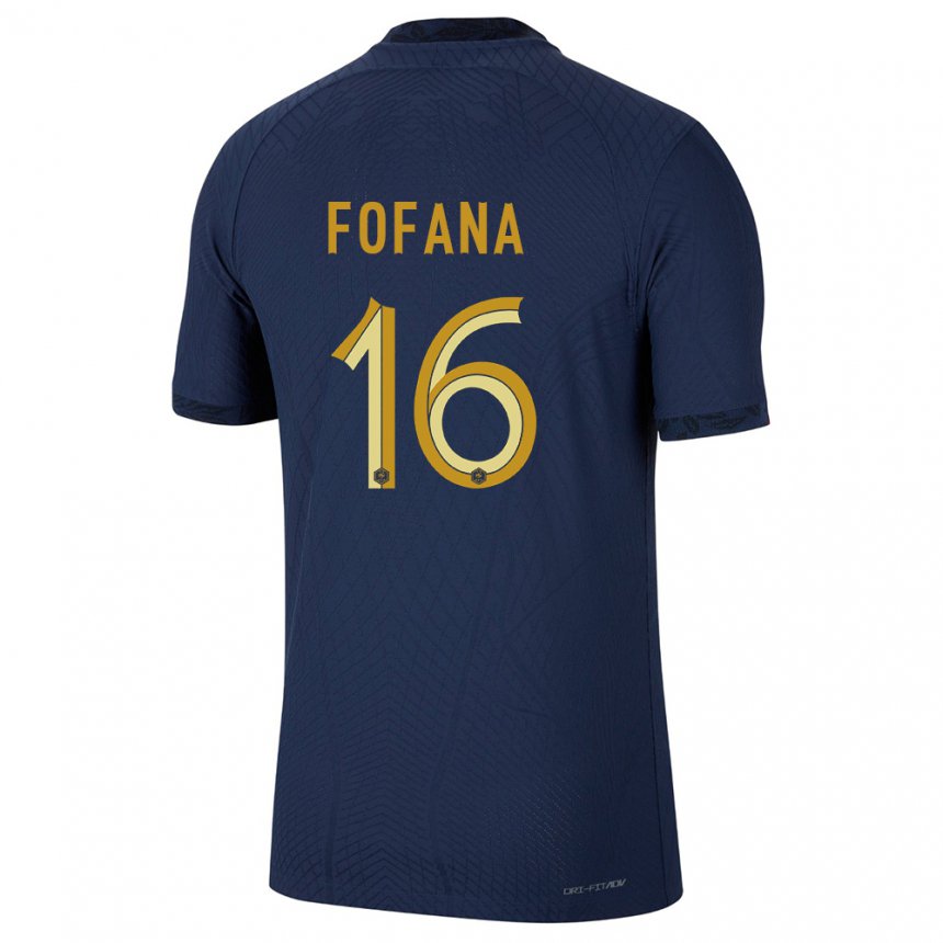 Kinder Französische Yahia Fofana #16 Marineblau Heimtrikot Trikot 22-24 T-shirt Belgien